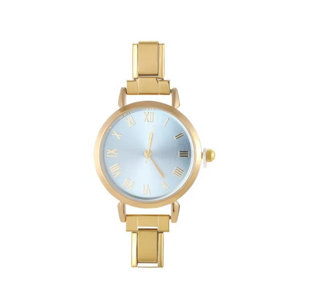 Circular Blue Gold Watch