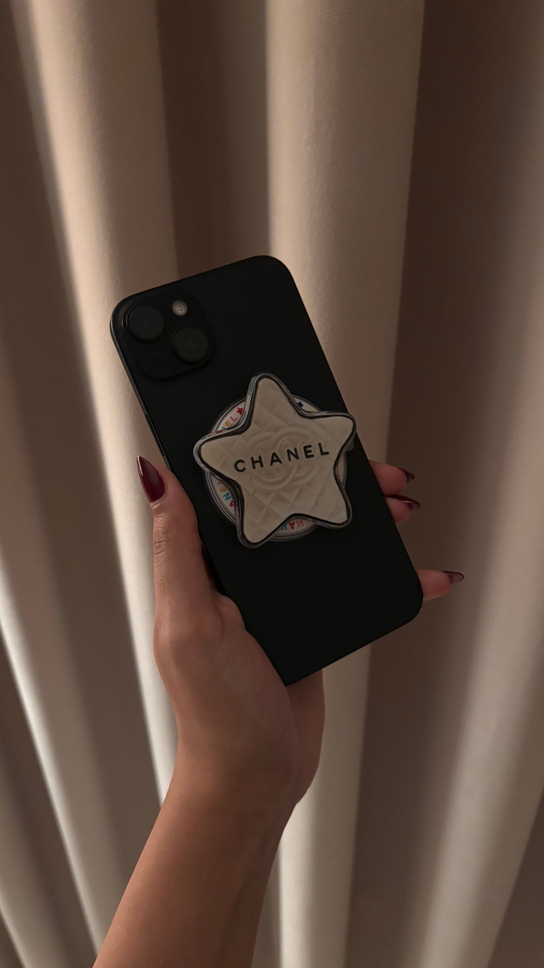 Chanel Star Quilted Phone Grip