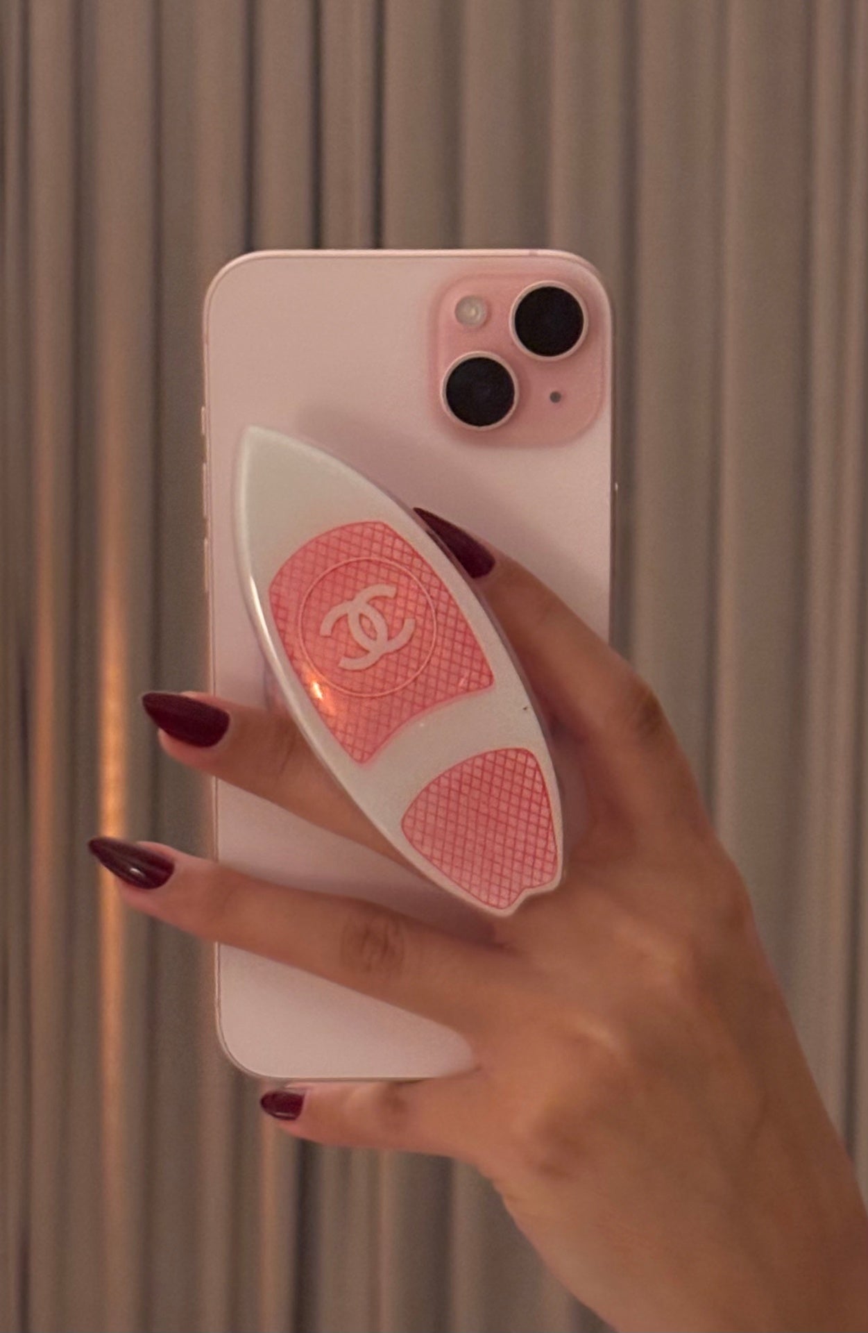 Chanel Surfboard Pink Phone Grip