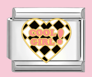 Silver Cool Girl Charm