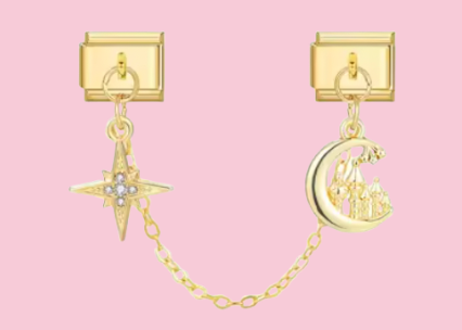 Gold Star Moon Chain