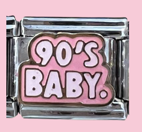 Silver 90s Baby Charm