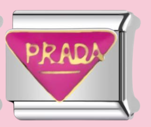 Silver Prada Charm