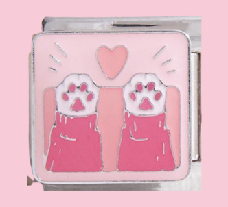 Silver Paw Love Charm