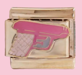 Gold Water Gun Charm