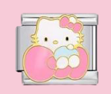 Gold Hello Kitty B Charm