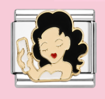 Silver Betty Boop Charm
