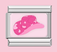 Silver Cowboy Hat Charm