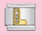 Silver Letter L Charm