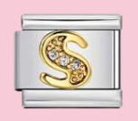 Silver Letter S Charm