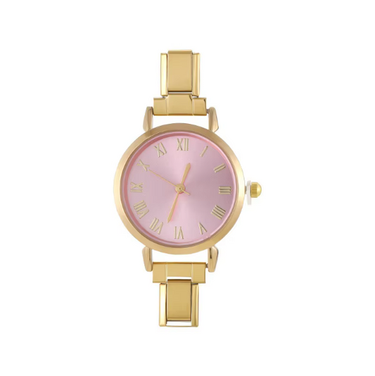 Circular Pink Gold Watch