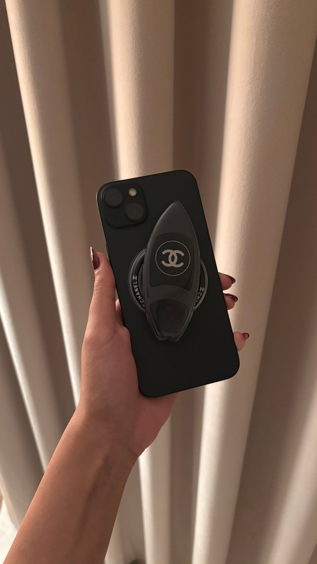 Chanel Black Phone Grip