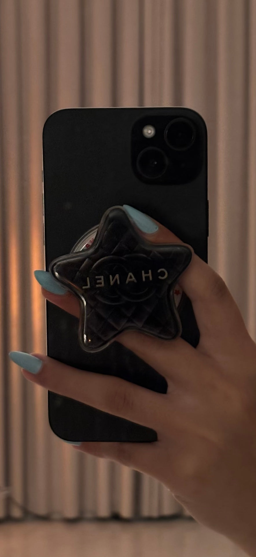 Chanel Quilted Star Phone Grip