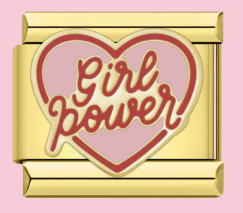 Gold Girl Power Charm