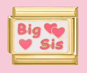 Gold Big Sis Charm