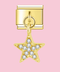 Gold Crystal Star Pendant