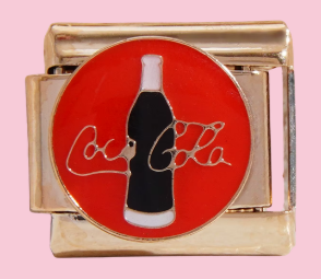 Gold Coca Cola Charm