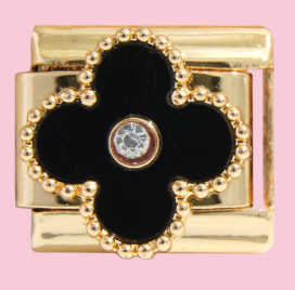 Gold Black Clover Charm