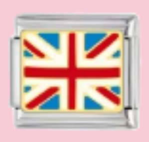 Silver UK Flag Charm