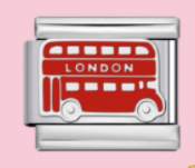 Silver London Bus Charm