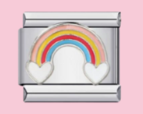 Silver Rainbow Charm