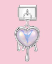 Silver Melting Heart Pendant
