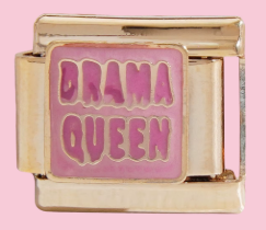 Gold Drama Queen Charm