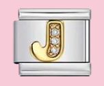 Silver Letter J Charm