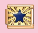 Blue Star Burst Charm