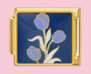 Blue Tulips Charm
