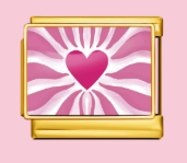 Heart Burst Gold Charm