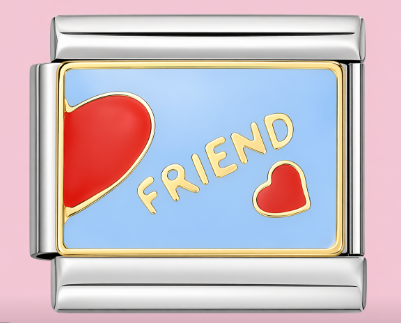 Gold Friend Charm
