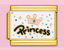 Gold Princess Crown Charm