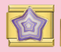 Gold Purple Star Charm
