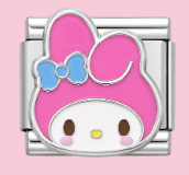 Silver My Melody Face Charm