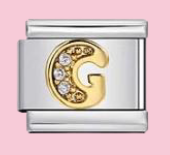 Silver Letter G Charm