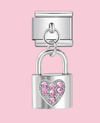 Silver Heart Lock Pendant